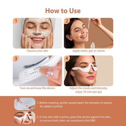 Masajeador de Ojos 3D EMS — Antifatiga Visual y Antiedad