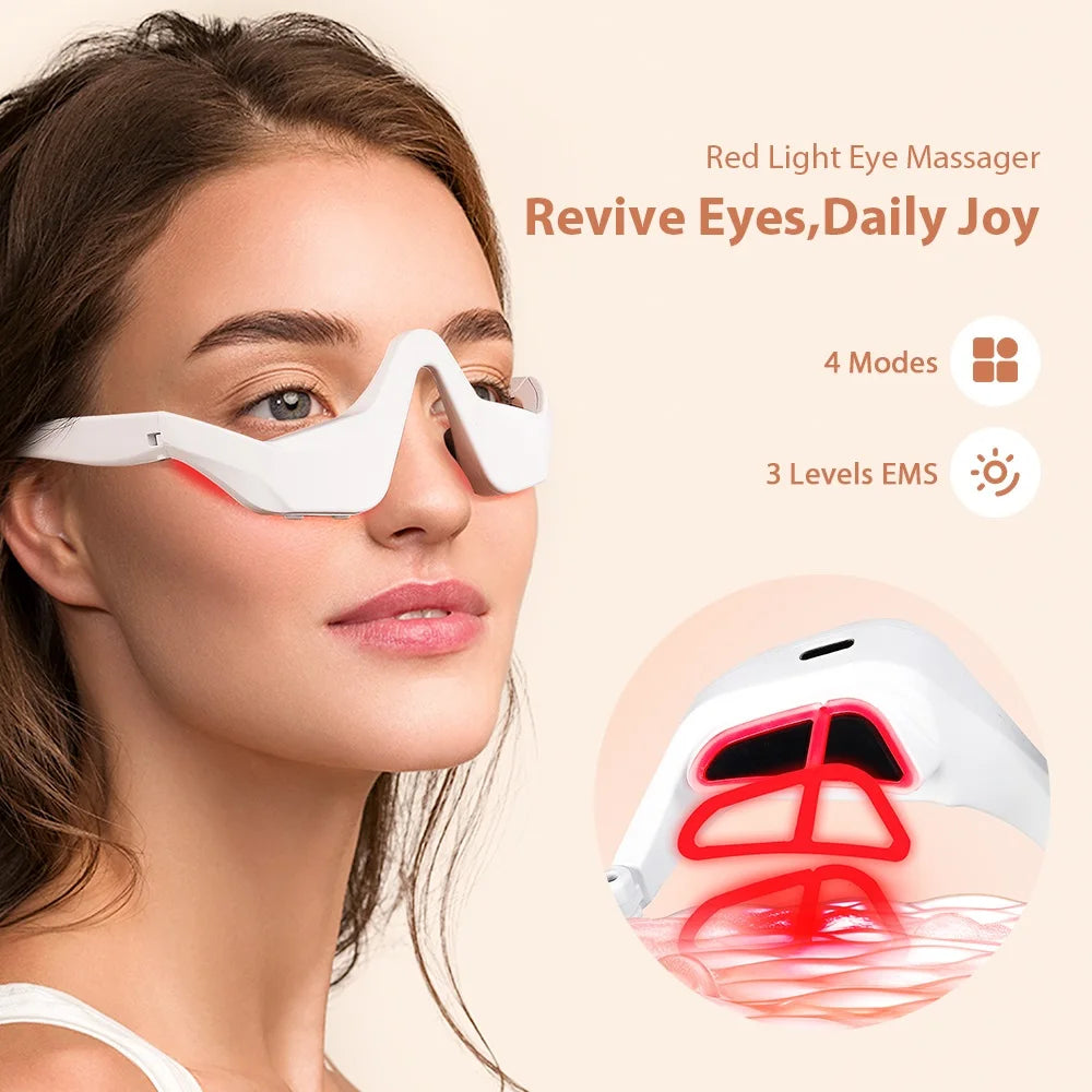 Masajeador de Ojos 3D EMS — Antifatiga Visual y Antiedad