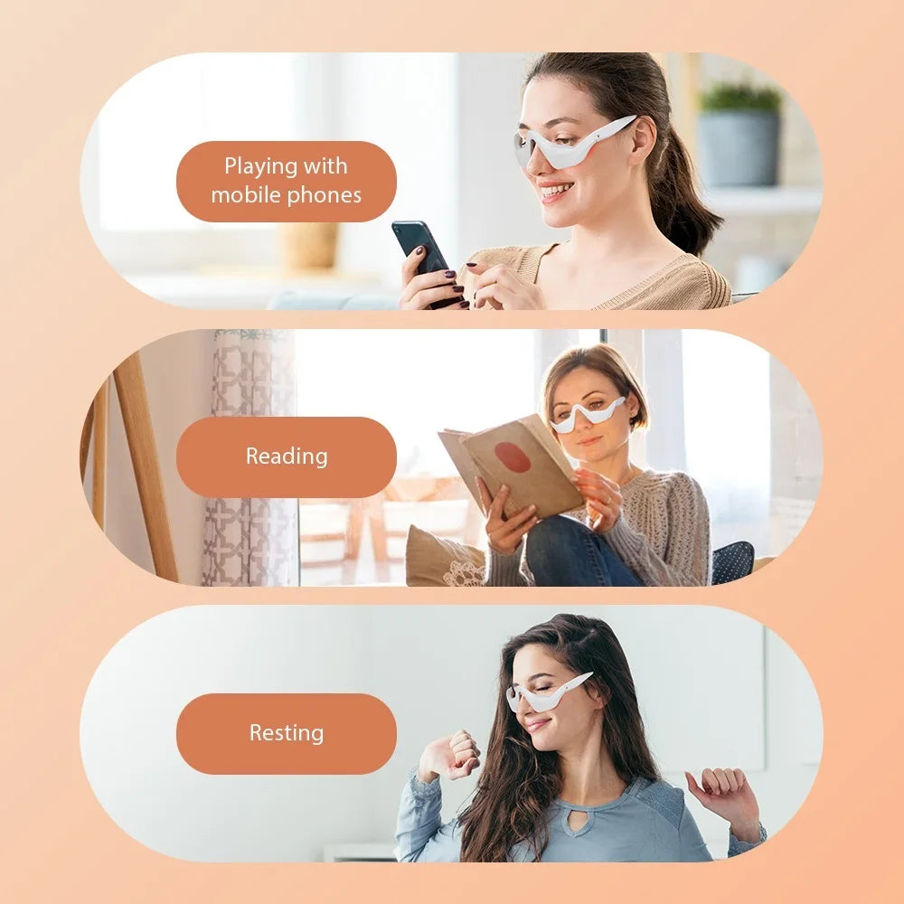Masajeador de Ojos 3D EMS — Antifatiga Visual y Antiedad