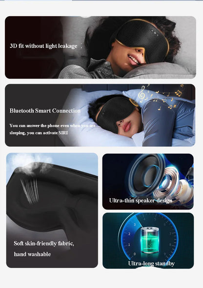 Antifaz Bluetooth 3D para Dormir con Música — BestLife