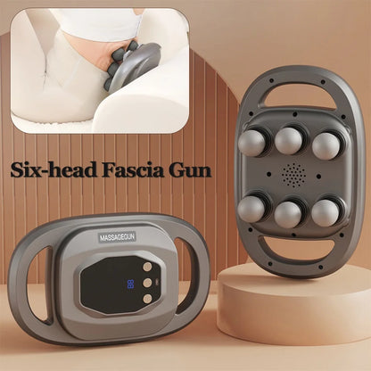 Pistola de Masaje Fascial Eléctrica — Recuperación Muscular Rápida