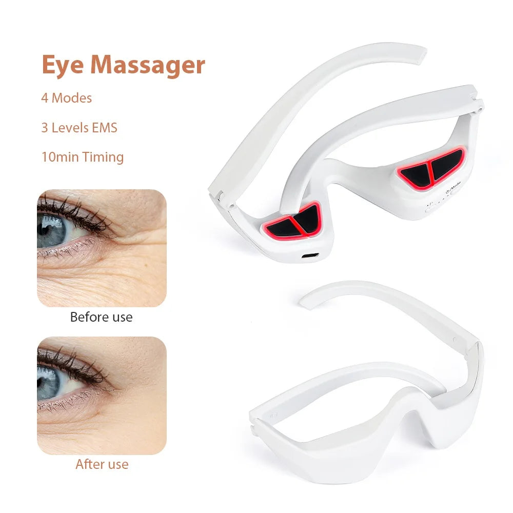 Masajeador de Ojos 3D EMS — Antifatiga Visual y Antiedad