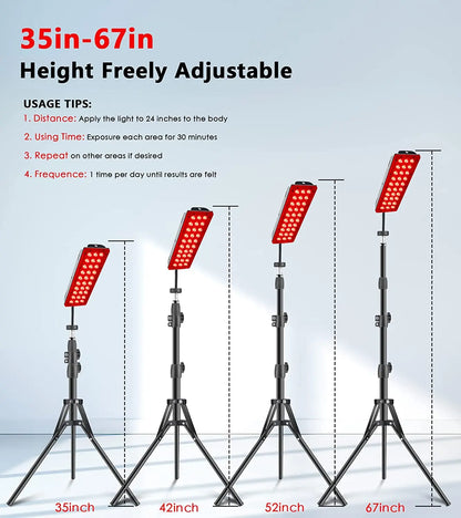 Panel de Terapia de Luz Roja LED 660nm + 850nm — BestLife
