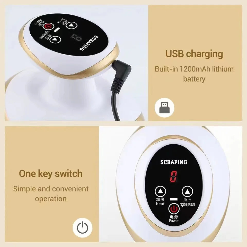 Masajeador Eléctrico Guasha y Ventosa con Calor — BestLife